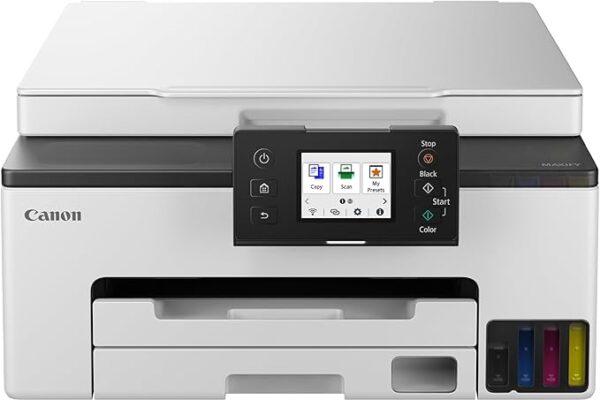 Canon MAXIFY GX1050 Wireless Colour 3-in-1 MegaTank Inkjet Printer - A4, Print, Copy, Scan | Wi-Fi, Ethernet, Cloud | Refillable Ink | Home Office Print