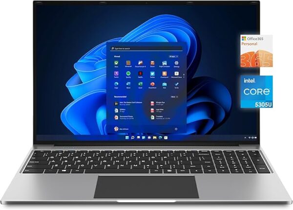 jumper Laptop, 16 inch Full HD Display, 1920x1200 Pixel IPS screen, 5305U Processor, 4GB RAM 128GB SSD, 38Wh Battery, USB3.0, Office 365 1-Year Subscription, Keyboard Film UK