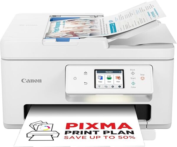 Canon PIXMA TS7750i Wireless Colour 3-in-1 Inkjet Photo Printer - A4 Print, Copy, Scan w/ADF - Wi-Fi, USB Connectivity - Borderless Photo Printing - PIXMA Print Plan Compatible