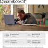 HP Chromebook 14" | Intel Processor N100 Processor| 8 GB RAM | 128 GB Flash Storage | Intel UHD Graphics | FHD Display | Up to 12hrs battery | Chrome OS | Dual Speakers | Glacier Silver | 14a-nf0003sa - Image 3