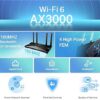 TP-Link WiFi 6 OneMesh Router, AX3000 Mbps Gigabit VPN Router, Dual-Core CPU Fibre Router, WPA3 Cybersecurity, Ideal for Gaming Xbox/PS4/Steam, Compatible with Alexa (Archer AX53) - Image 2