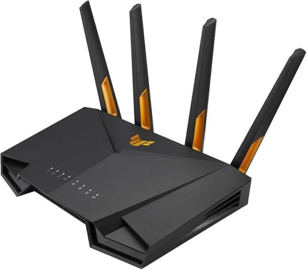 ASUS TUF Gaming AX3000 V2 Dual Band WLAN Combinable Router (Tethering as 4G and 5G Router Replacement, WiFi 6, up to 3000 Mbps, Mobile Game Mode, 2.5Gbps Port, AiMesh, AiProtection Pro)